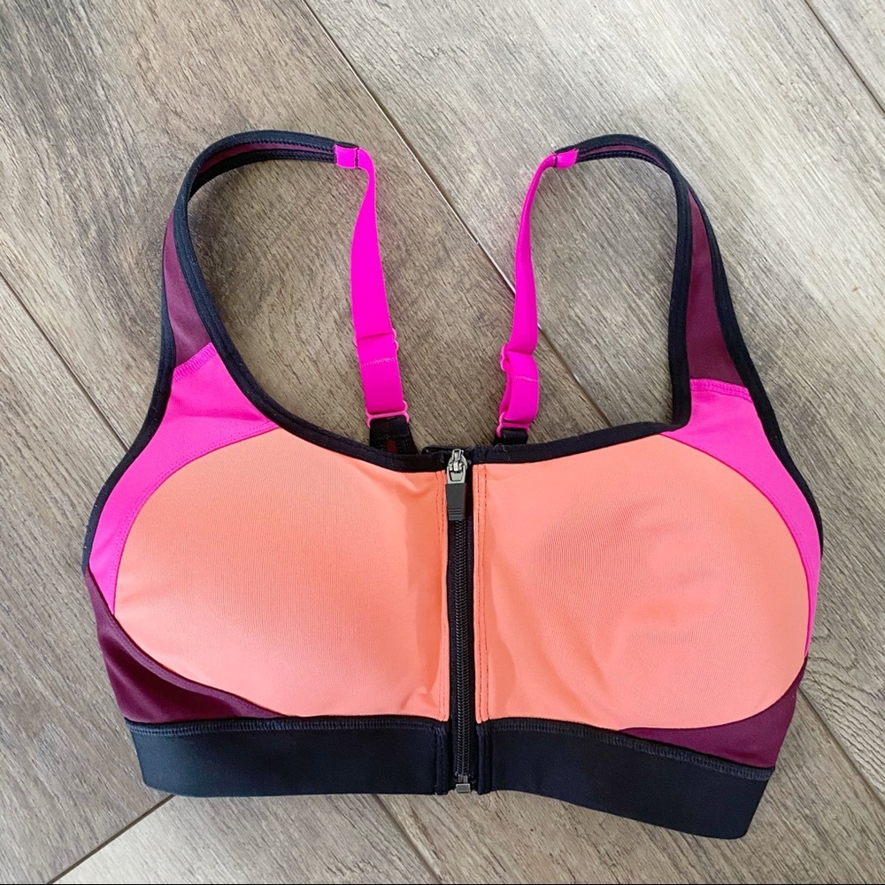 C9 Pink Orange Sports Bra SZ M
